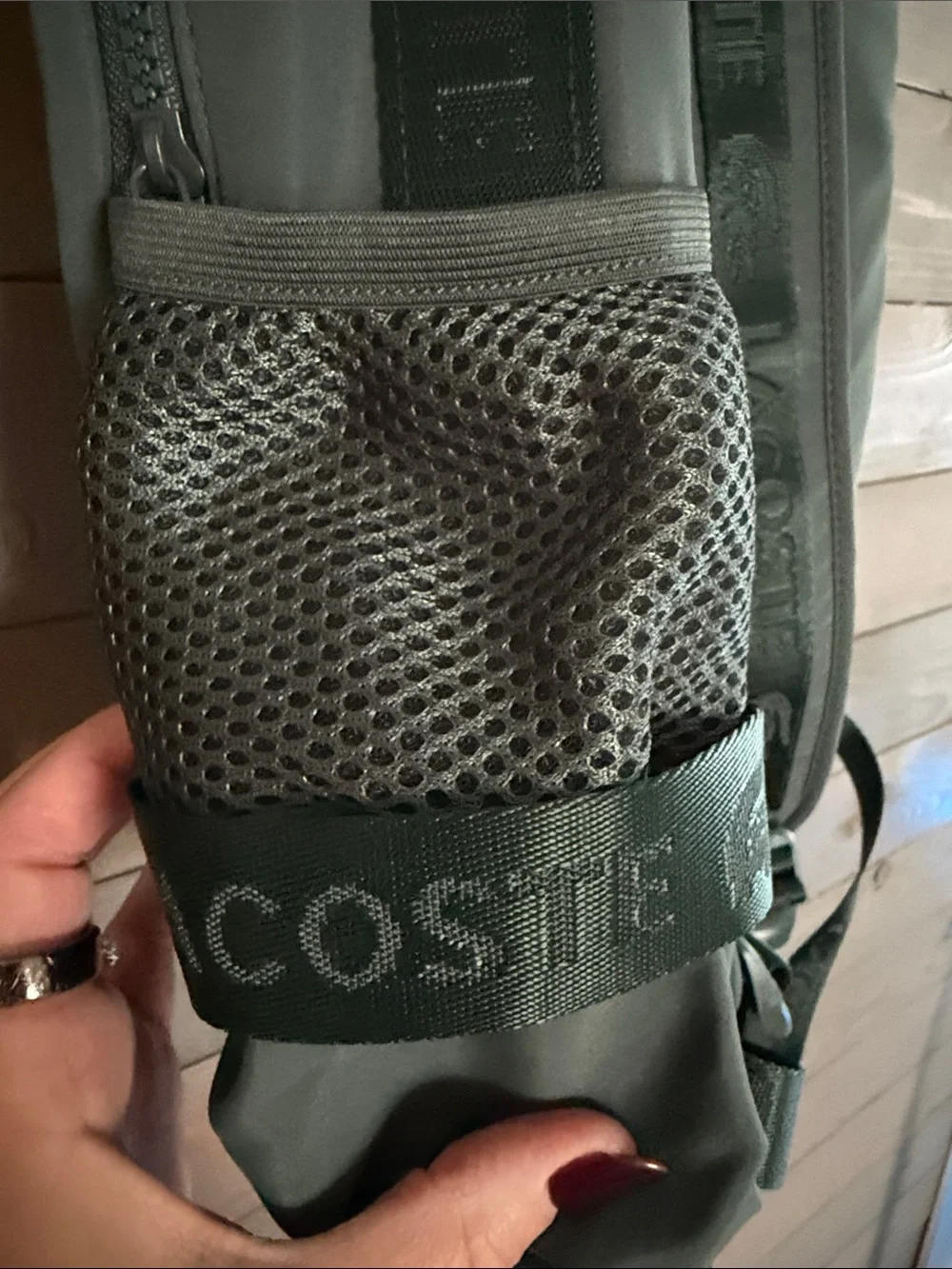 Lacoste streamlined backpack